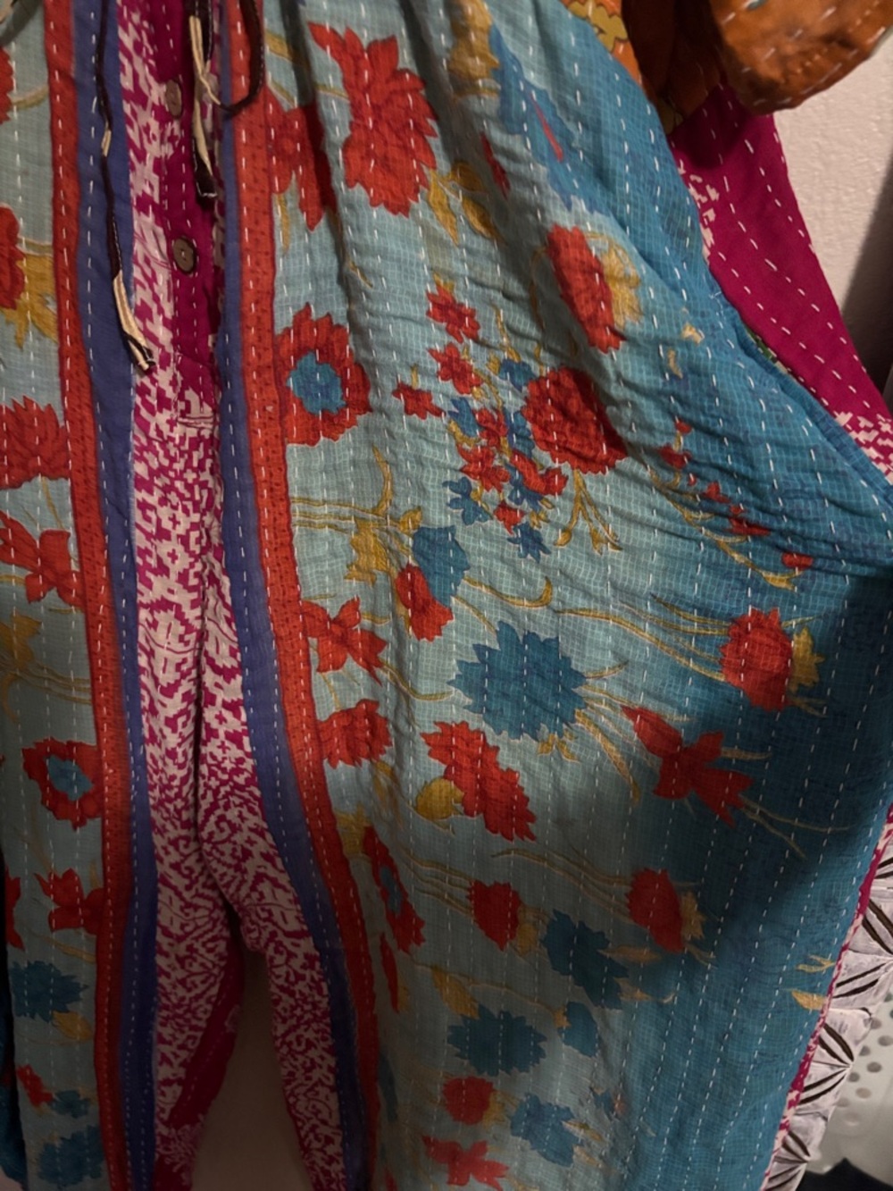 NWT Kantha Romper/Jumpsuit w/ Pockets - Picture 5 of 8